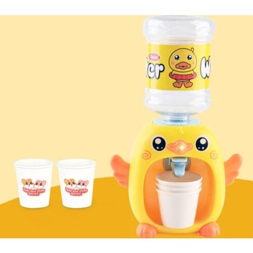 D7WF 1Pc Electric Water Dispenser Simulation Desktop Toy Toddler Role Play Pretend Playing Automatic Realistic Water Fountain