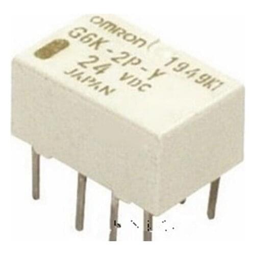 HOT 12V relay G6K-2P-Y-24VDC G6K-2P-Y G6K 2P Y G6K2PY24VDC G6K2PY two open and two closed 24VDC DC24V 24V 2A 8PIN
