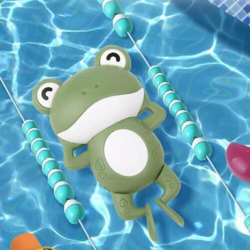 Shower Toy Interesting Recreational No Burrs Creative Clockwork Swimming Frog Model for Kids Summer Bathroom Bath Bathtub Toys