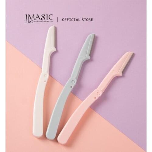 IMAGIC 1PCS Eyebrow Trimmer Foldable Sharp Blade Shaver Knife Hair Remover Set Blades Shaver Makeup Tools
