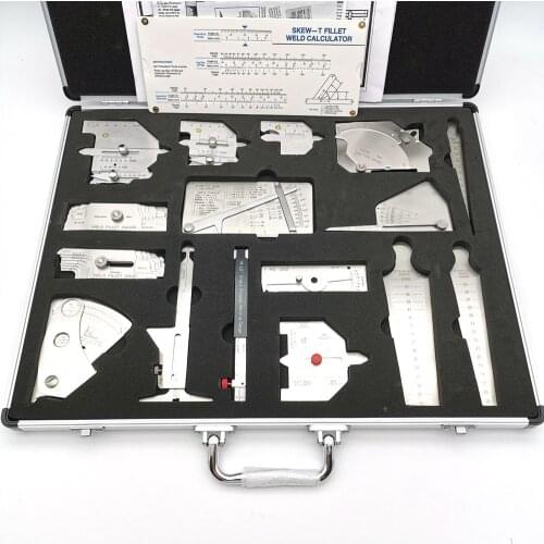 16 Pieces Stainless Steel Welding Measure Gauge