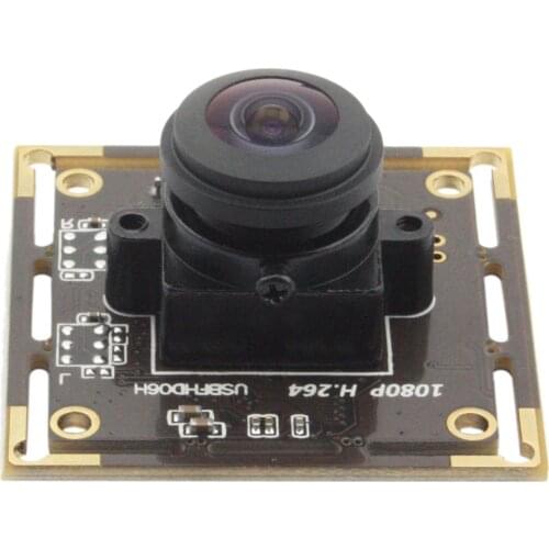 CCTV 2MP 1080P Sony IMX322 H.264 Wide Angle 180degree Fisheye Lens USB 2.0 Free Drive OTG UVC Camera Module for Machine Vision