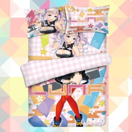 Anime Cartoon Kaguya Luna Quilt Cover Bedding Set With Pillow Cases Bed Sheet Duvet Cover Set 4pc CP180007