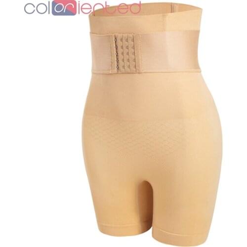 COLORIENTED Women Waist Trainer Shapewear Tummy Control Body Shorts Hi-Waist Butt Lifter Thigh Slimmer Thin Fitness Belt