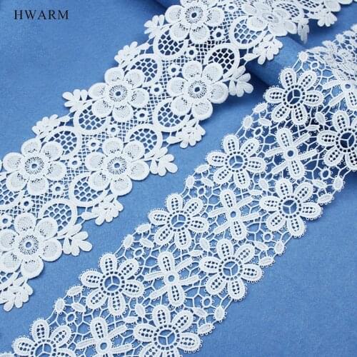 10yard Lace Fabric Trim For Crafts Sewing Accessories DIY New Cross Border Water Soluble Embroidery Milk Silk Hollow Non Elastic