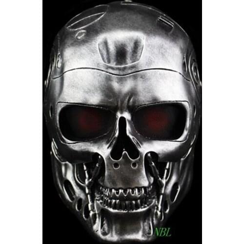 Halloween COS Terminator Helmet Masks Horror CS Paintball Ghost Creepy Resin Mask Masquerade Skull Movie Party Cosplay Props