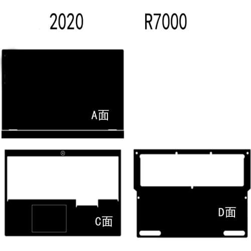 Carbon fiber Laptop Sticker Skin Decals Cover Protector for Lenovo Legion R7000 Y7000 15.6" 2020 release