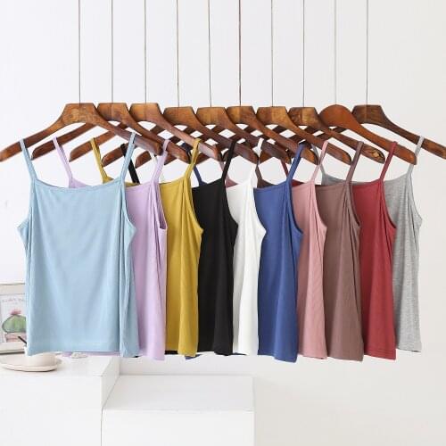 Solid color sexy bottoming vest female comfortable and tight upper summer vigor breathable girl