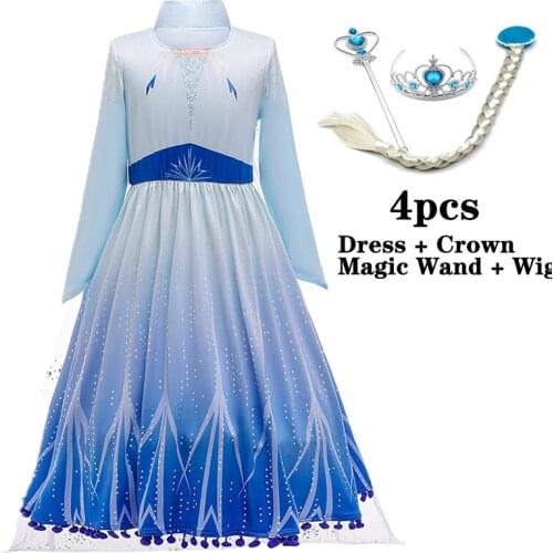 New 2021 Elegant Girls Dress Fashion Kids Dresses For Girls Costume Princess Dress Easter Carnival Party Children Clothing