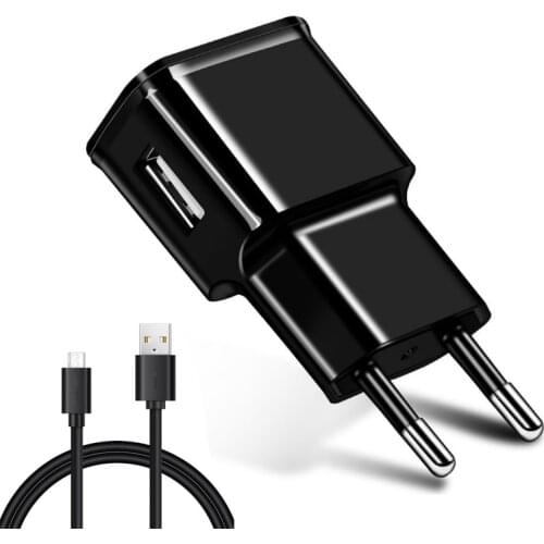 EU Wall Plug usb Charger for Samsung S8 S9 PLUS J1 ACE/J110 J1 mini Prime/J106 J1mini/J105 J1 2015 J32016 J310 J320 J5 cable