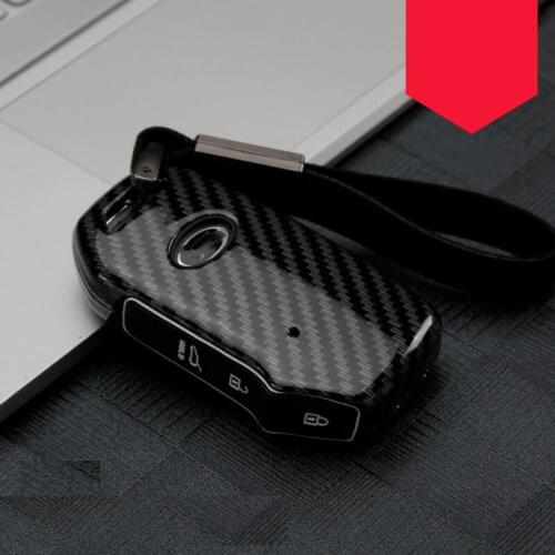 Carbon fiber Alloy Silicone Key Case Cover For Kia Sportage Ceed Sorento Cerato Forte 2017 2018 2019