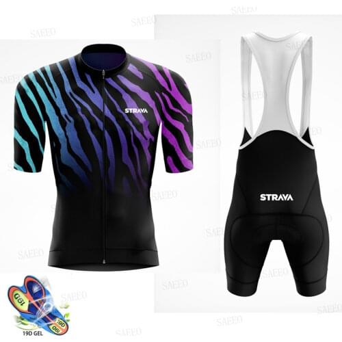 STRAVA 2020 new Pro Bicycle Team Short Sleeve Maillot Ciclismo Mens Cycling Jersey Summer breathable Cycling Clothing mavic