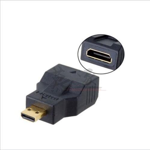 Universal Micro Hdmi- compatible To MINI Hdmi Cable Converter Adapter Connect To TV LCD HDTV Gold Plated Connection Black