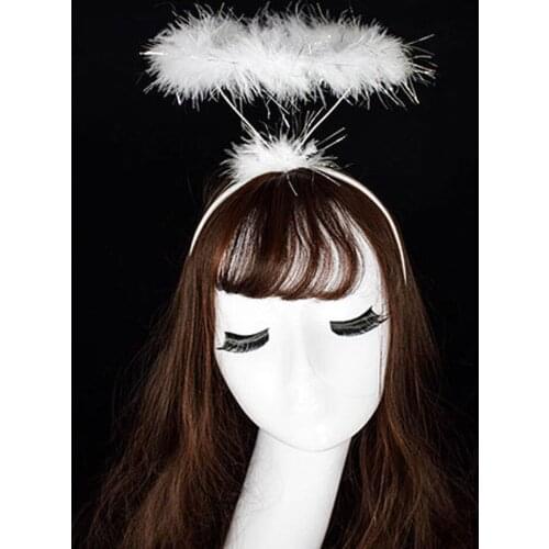 Hair Clips For Hair Ladied Angel Headband Fancy Dress Party Hairband New Decoration For Hair Solid Color Headband Z1217