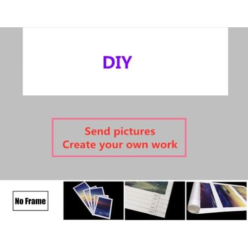 1 Pieces DIY Custom Decorative Painting Poster Modern Wall Decorative Modular Framework Picture Canvas Printed One Set Painting