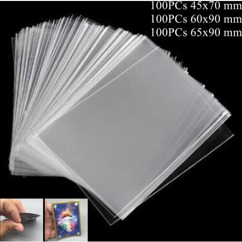 100PCs/Lot Transparent Board Game Card Sleeves 65mm 90mm Card Protectors Sleeves for Family Party Game Card Sleeve Covers
