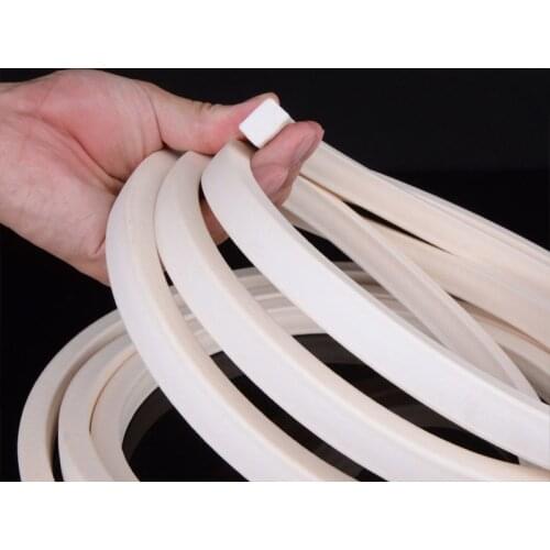 2-10M Silicone Foam Sponge Bar Seal Strip White Rectangle Foaming Sealing Tape 4mm 5mm 6mm 8mm 10mm 15mm Door Window Hardware