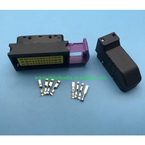 2 pcs 39-pin female ECU electronic control unit car plug car 39 hole PCB pin plug connector