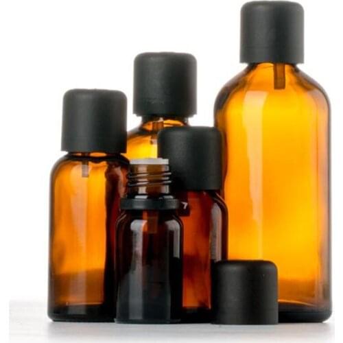 5/10/15ML amber green Glass Bottle Serum container Vials Essential Oil Bottle with black screw cap Perfume bottles F20172082