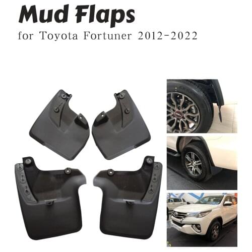 4 PCS Set Mud Flaps Mudflaps Splash Guards Front Rear Mud Flap Mudguards Fender FIT FOR TOYOTA FORUTNER 2016-2021 YC101023