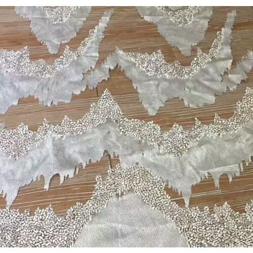 Free Shipping African Lace Fabric White High Quality Cheap Tulle Lace Fabric 2018 New embroidered tulle fabric for dresses