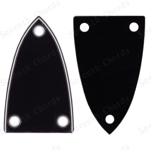 2Pcs Black Plastic Truss Rod Cover For Acoustic Electric Bass Guitar Accessories