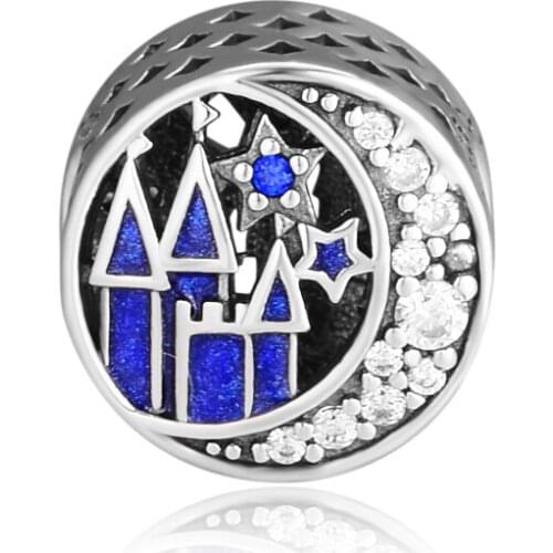 CKK Beads Vintage Night Sky Charm Fits Pandora Charms Silver 925 Original Bracelets Bead for Jewelry Making abalorios koraliki