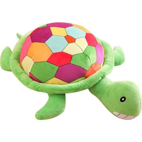 Color turtle shell sea turtle children plush toy kids stuffed toy birthday gift sea animal