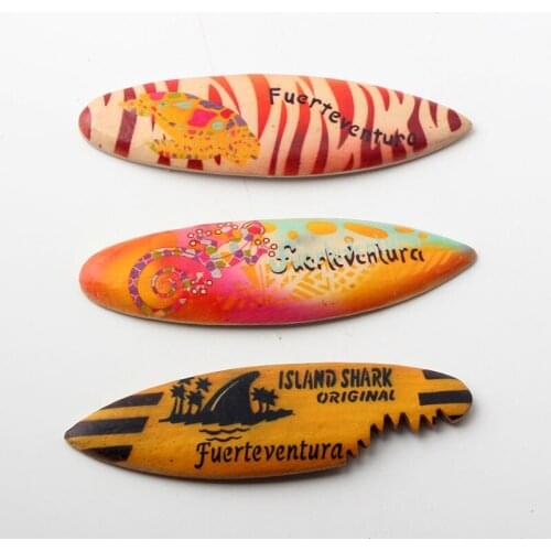 Fuerteventura Lizard Turtle MDF Surfboard Fridge Magnet