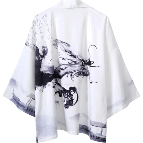 Kimono cardigan men Japanese obi male yukata mens haori Japanese samurai clothing traditional Japanese clothing