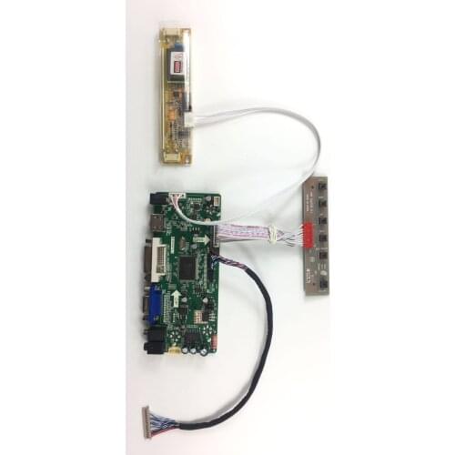 M.NT68676.2A Universal VGA DVI Audio LCD Controller Board for 15inch 1024x768 HT150X02 2CCFL LVDS Monitor for Raspberry Pi