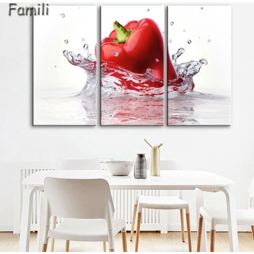 3 Panel Modular Wall Art Norway Reina Night Landscape Poster HD Print On Canvas Modern Home Decor Canvas Painting for Livingroom