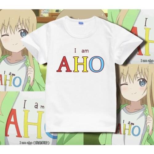 New Yuruyuri Toshinou Kyouko Cosplay T-shirt Summer Anime Cotton Short Sleeve Tees