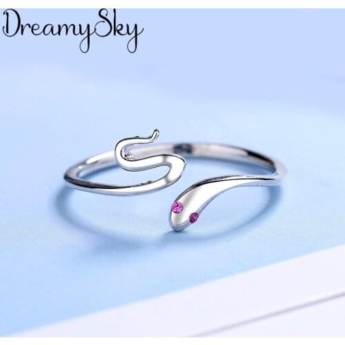New Fashion Gothic Men Crystal Snake Rings For Women Jewelry Birthday Gift Romantic Wedding Engagement Drop Shipping