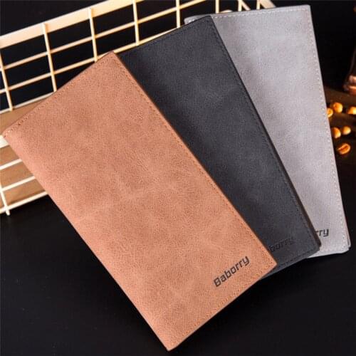 New Men Wallet Retro Mens Wallets Credit Card Holder Male Slim Men Long Section Clutch Slim ID Card Man Purse Multifunction