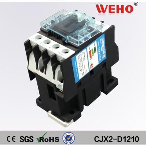 CJX2-D1210 Quality Products Classic Type CJX2 Lc1-D1210 12A Good 220V Single Phase Ac Contactor