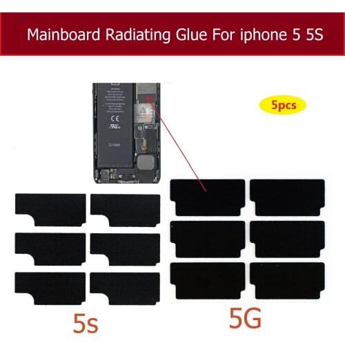 5pcs original Motherboard cooling sticker For iPhone 5 5S mainboard Radiating Glue heat proof adhesive Replacement repair Parts