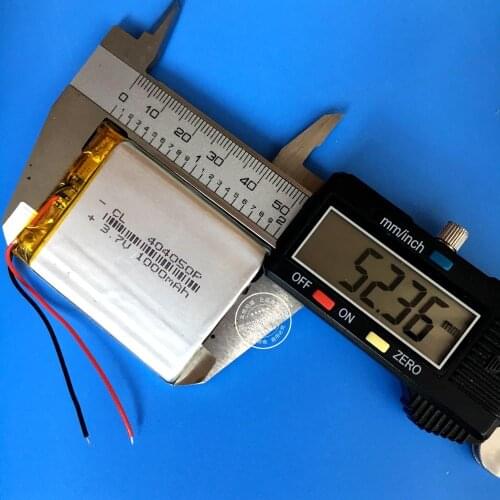 3.7V polymer lithium battery, 404050 1000mAh driving recorder, GPS PSP, plug-in sound box Rechargeable Li-ion Cell