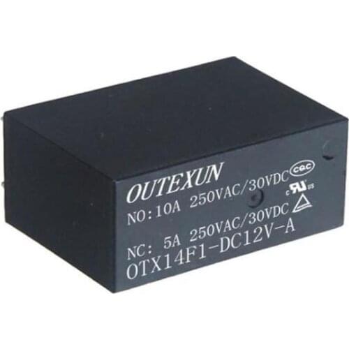OTX14F2-12V-A-16A 14F2 relay 12V normally open 6-pin power relay 16A relay for lighting circuit board 3V5V12V