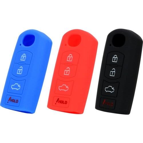 Car Key Shell Replacement For MAZDA 3 6 MX5 CX-5 CX-7 CX-9 4 Buttons Remote Car Key Cover Car Key Protector Key Bag Case