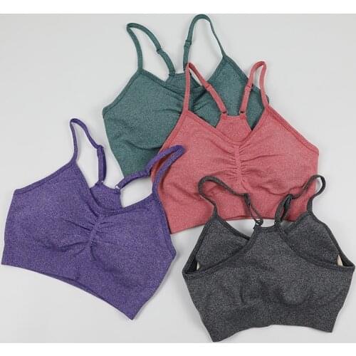 Top For Fitness Seamless Yoga Top Sports Bra Woman Yoga Wear Crop Top Sports Female Workout Push Up Active Bra Gym Clothing