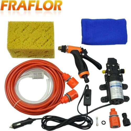 Convenient Portable 60W New Household Electric High Pressure Car washer 12V DC Car Washing Machine Car Washing Pump Device