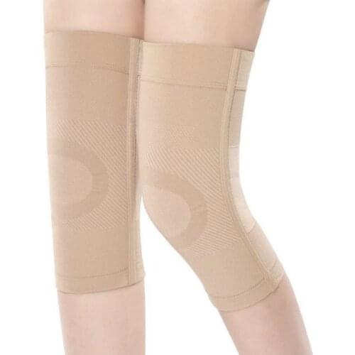 1Pair Medical Compression Knee Support Brace Sleeve Anti-Roll Support Stays Sports Arthritis Joint Pain Injury Recovery Knee Pad