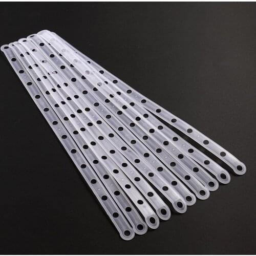 5pcs Transparent Display Hanger Connector Strips Display Stable For Clothes Rack Market Shop Home Closet Organizer Space Saving