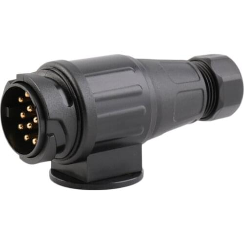 13Pins Trailer Plug 13Pole Connector Towing Bar Socket Plastic 12V EU