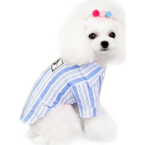 2020 New Summer Dog Shirt Puppy Clothes Cat Yorkie Chihuahua Shih Tzu Bichon Poodle Pomeranian Schnauzer Dog Clothing Outfits