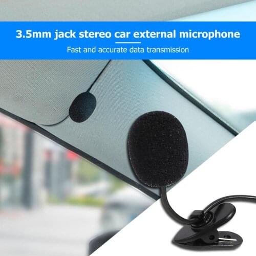 3.5 Mm Stereo Jack Mini Professional Car Microphone External Mic Auto Accessories For Car Dvd Gps Player Portable Speakers MGO3