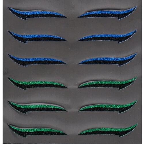 6 Pairs Reusable Eyeliner Stickers Self-adhesive Eyelid Strip Cat Eye Double Eyelid Sticker Eyeliner Sticker Eye Makeup Tools