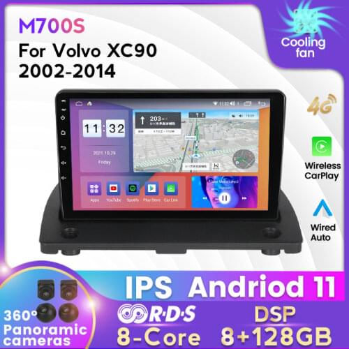 MEKEDE 4G+64G Android 10 DSP For Volvo XC90 2004-2014 Car Radio Multimedia Video Player Navigation GPS 2 din dvd no cd slot