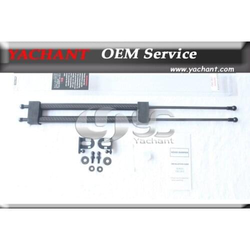 Free Shipping Carbon Fiber Hood Damper Black Fit For CRZ